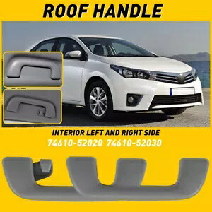 2X フロントリアインナールーフ天井プルグラブハンドル トヨタ ヤリス カローラ Rav4用 2X Front Rear Inner Roof Ceiling Pull Grab Handle For Toyota Yaris Corolla Rav4 【並行輸入品】