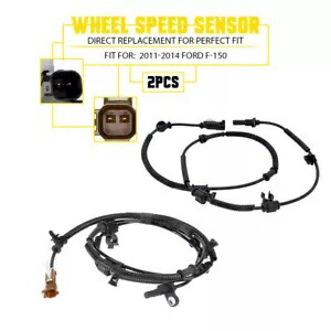 2X ABS ホイールスピードセンサーリア右 & 左 2011-2014 フォード F150 F-150 2X ABS Wheel Speed Sensor Rear Right & Left For 2011-2014 Ford F150 F-150 【並行輸入品】
