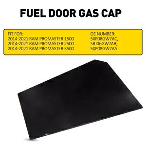 Ram プロマスター 1500 2500 3500 2014-2022 グロスブラック燃料充填ドア 5XP08GW7AC For Ram ProMaster 1500 2500 3500 2014-2022 Gloss Black Fuel Fill Door 5XP08GW7AC 【並行輸入品】
