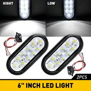 2個 10 LED トレーラー バス トラック リバース バックアップ テール クリアランス ストップ ライト ホワイト 2pcs 10 LED Trailer Bus Truck Reverse Back Up Tail Clearance Stop Lights White 【並行輸入品】