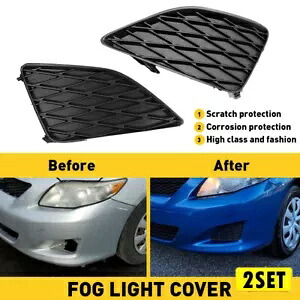 4 個フォグライトカバーセット 8148202080 2009-2010 トヨタカローラ左 & 右 4pcs Fog Light Cover Set 8148202080 For 2009-2010 Toyota Corolla Left & Right 【並行輸入品】