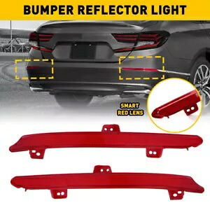 2 個左右サイドリアバンパーライト 2018-2021 ホンダアコードリフレクターストップ 2PCS Left Right Side Rear Bumper Light For 2018-2021 Honda Accord Reflector Stop 【並行輸入品】