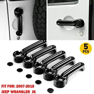 外装ドアハンドル & テールゲートカバートリム ジープラングラー JK 07-18 4ドア 5 個 Exterior Door Handle & Tailgate Cover Trim For JEEP Wrangler JK 07-18 4Door 5pcs 【並行輸入品】