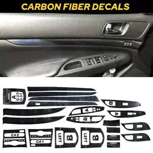2010-2016 インフィニティ G25 G37 3D カーボンファイバーリアルインテリア DIY トリムデカール新 For 2010-2016 Infiniti G25 G37 3D Carbon Fiber Real Interior DIY Trim Decals New 【並行輸入品】