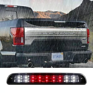LED 3rd スモークブレーキサードライト 99-16 ブラックフォード F250 スーパー F350 デューティカーグ用 LED 3rd Smoked Brake Third Light For 99-16 Black Ford F250 Super F350 Duty Carg 【並行輸入品】
