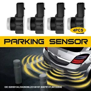 4 個 23428268 ホワイト パーキング アシスト センサー シボレー シルバラード キャデラック GMC 用 4pcs 23428268 White Parking Assist Sensor for Chevy Silverado Cadillac GMC 【並行輸入品】