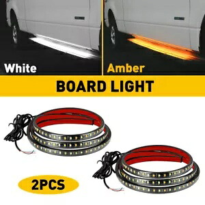 2X 60 インチ ランニング ボード LED サイド ステップ ライト ストリップ シーケンシャル ターン シグナル ランプ 米国 2X 60inch Running Board LED Side Step Light Strip Sequential Turn Signal Lamp US 【並行輸入品】