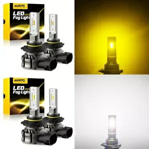 AUXITO 2X LED フォグライト電球 H10 9040 9145 車 & トラック照明ランプ ホワイト/アンバー AUXITO 2X LED Foglight Bulb H10 9040 9145 Car & Truck Lighting Lamps White/Amber 【並行輸入品】