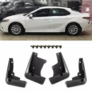 4 個マッドガードスプラッシュフラッププラスチック着用リアフロントフェンダートヨタカムリ用 4PCS Mud Guards Splash Flaps Plastic Wearing Rear Front Fender for Toyota Camry 【並行輸入品】