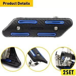 2x ユニバーサルパイプヒートシールドガードカバーヤマハ YZ250F YZ450F WR250F WR450F 2x Universal Pipe Heat Shield Guard Cover For Yamaha YZ250F YZ450F WR250F WR450F 【並行輸入品】