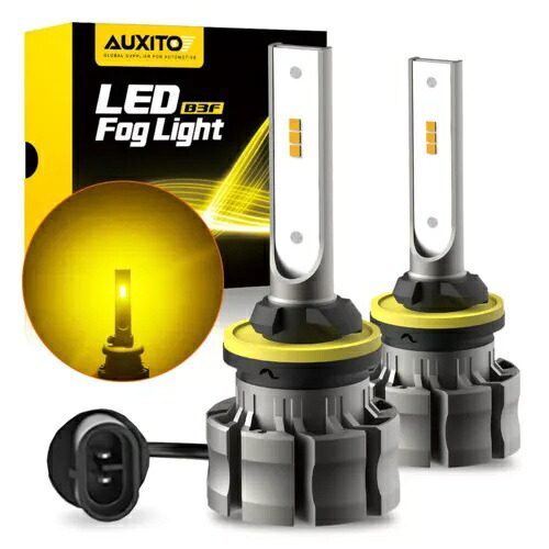 AUXITO ペア 880 890 899 LED フォグライト 4000LM ドライビングランプ DRL 電球ゴールデンイエロー AUXITO Pair 880 890 899 LED Fog Light 4000LM Driving Lamp DRL Bulb Golden Yellow 【並行輸入品】