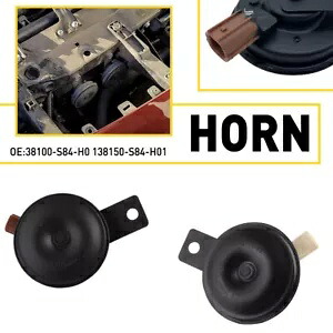 2 個車ホーンホンダシビック CRV アコードフィットシティオデッセイクロスツアーパイロット USA 2PCS Car Horn For Honda Civic CRV Accord Fit City Odyssey Crosstour Pilot USA 【並行輸入品】