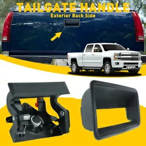 シボレー GMC CK 1500 2500 3500 ピックアップトラック用テールゲートハンドル & ベゼル ブラック Tailgate Handle & Bezel for Chevy GMC CK 1500 2500 3500 Pickup Truck Black 【並行輸入品】