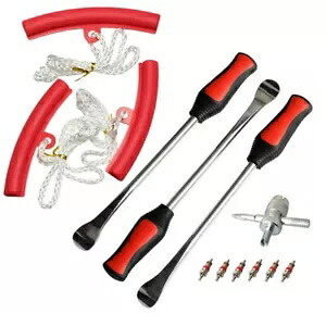 バイクホイールリムプロテクター付きオートバイ用タイヤスプーンレバー鉄ツールキット Tire Spoon Lever Iron Tool Kits For Motorcycle With Bike Wheel Rim Protector 【並行輸入品】