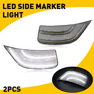 白色 LED サイドマーカーライト 2021 2022 GMC ユーコン XL シボレー タホ キャデラック用 White LED Side Marker Lights For 2021 2022 GMC Yukon XL Chevrolet Tahoe Cadillac 【並行輸入品】