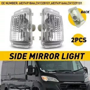 ミラーターンシグナルライト LH & RH 2 個 2014-2023 Ram ProMaster 1500 2500 3500用 MIRROR TURN SIGNAL LIGHT LH & RH 2PCS For 2014-2023 Ram ProMaster 1500 2500 3500 【並行輸入品】