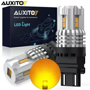 AUXITO 2x 3157 アンバーイエロー LED ターンシグナルマーカー電球 3757 3457 4057 新品 AUXITO 2x 3157 Amber Yellow LED Turn Signal Marker Light Bulb 3757 3457 4057 NEW 【並行輸入品】