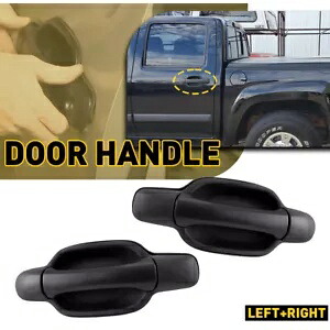 ペア外装リアドアハンドル ブラック 2004-2012 シボレー コロラド GMC キャニオン用 Pair Exterior Rear Door Handle Black for 2004-2012 Chevrolet Colorado GMC Canyon 【並行輸入品】