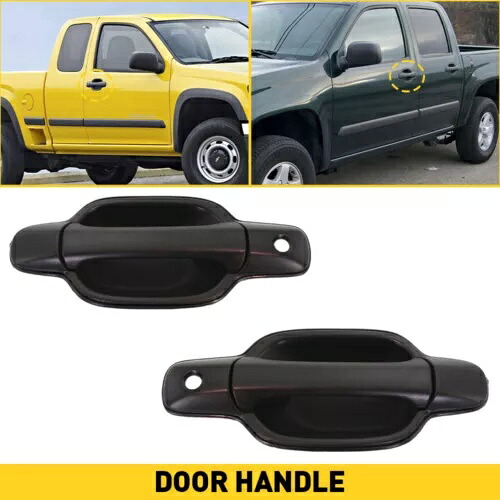 コロラド用フロントアウターアウトサイドエクステリアドア左ハンドル&右ペアセット Front Outer Outside Exterior Door Left Handles & Right Pair Set for Colorado 【並行輸入品】