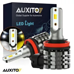 AUXITO ホワイト切り替え可能イエロー H11 H8 80 ワット COB フォグランプ昼間 LED ランプ電球 AUXITO White Switchable Yellow H11 H8 80W COB Fog Lights Daytime LED Lamp Bulbs 【並行輸入品】