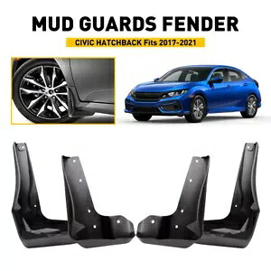 新しいスプラッシュフラップマッドガード 2017-2021 シビックホンダスポーツツーリングハッチバック EB New Splash Flaps Mud Guards For 2017-2021 Civic Honda Sport Touring Hatchback EB 【並行輸入品】