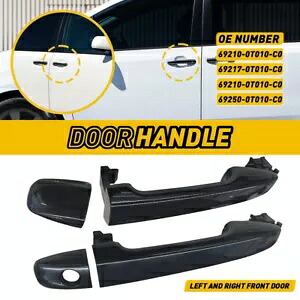 外装ドアハンドル フロント LH+RH サイド 2011-2016 トヨタ シエナ/09-12 ヴェンザ用 Exterior Door Handle Front LH+RH side for 2011-2016 Toyota Sienna /09-12 Venza 【並行輸入品】
