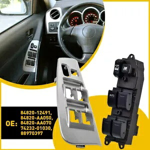 03-08 トヨタ マトリックス ドライバー マスター パワー ウィンドウ スイッチ コントロール + ベゼル セットに適合。 Fits 03-08 TOYOTA MATRIX DRIVER MASTER POWER WINDOW SWITCH CONTROL + BEZEL SET 【並行輸入品】