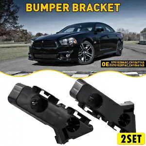 4 個フロント左右バンパー取り付けブラケットセット 2011-2014 ダッジチャージャー用 4PCS Front Left & Right Bumper Mounting Bracket Set For 2011-2014 Dodge Charger 【並行輸入品】