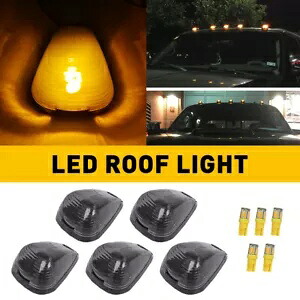 5X アンバー LED キャブルーフマーカーライトキット 1999-16 フォード E-150 E-250 E-350 E-450 用 5X Amber LED Cab Roof Marker Lights Kit For 1999-16 Ford E-150 E-250 E-350 E-450 【並行輸入品】