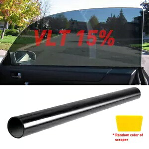 1/2x 50x300cm ティントフィルム ヘッドライト テールライト 車のビニールラップライト 15% ブラック 1/2x 50x300cm Tint Film Headlights Tail lights Car Vinyl Wrap Light 15% Black 【並行輸入品】