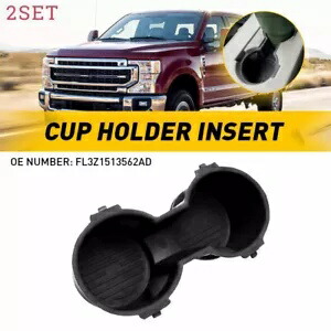 2 セットフォード F-150 F-250 F350 フロントシートデュアルカップホルダーゴムインサート FL3Z1513 2set For Ford F-150 F-250 F350 Front Seat Dual Cup Holder Rubber Insert FL3Z1513 【並行輸入品】
