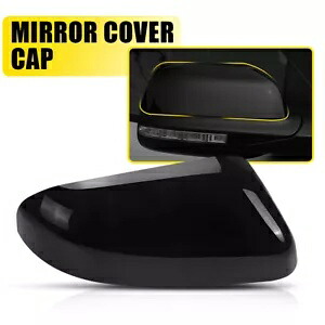 助手席右側ミラーカバーキャップカラーブラック、フォードエクスプローラー2016-2019 Hに適合 Passenger Right Side Mirror Cover Cap Color Black fits Ford Explorer 2016-2019 H 【並行輸入品】