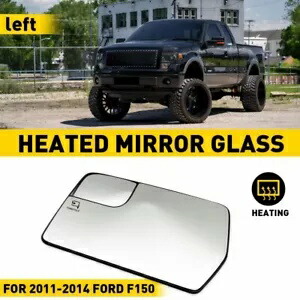 運転席側ガラスミラースポッター ヒーター付き フォード F150 F-150 2011-2014用 Driver Side Glass Mirror Spotter W/ Heated Fit For FORD F150 F-150 2011-2014 【並行輸入品】