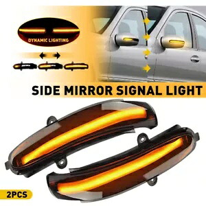 2X スモーク LED レンズサイドミラーターンライトシグナルランプ用メルセデスベンツ C W203 2X Smoke LED Lens Side Mirror Turn Light Signal Lamps For Mercedes Benz C W203 【並行輸入品】 35,035円