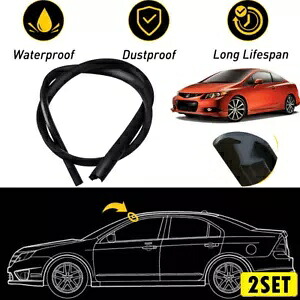 2X フロントガラス リビール サラウンド モールディング トリム 2006-2011 ホンダ シビック 73150-SNA-0用 2X Windshield Reveal Surround Molding Trim For 2006-2011 Honda Civic 73150-SNA-0 【並行輸入品】