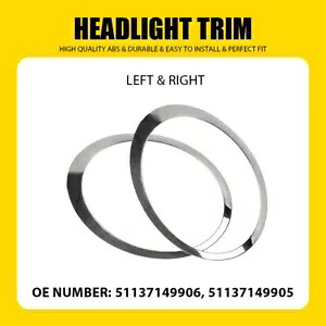フロントヘッドライトベゼルトリム 2 個 USA フィットミニクーパー 2011-15 R55 R56 R57 R58 R59 Front Headlight Bezel Trim 2PCS USA Fit Mini Cooper 2011-15 R55 R56 R57 R58 R59 【並行輸入品】