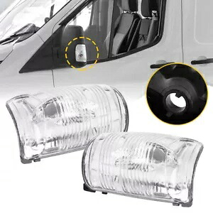 ペア左右サイドミラーターンシグナルライト 2015-2021 フォード トランジット カーゴ用 Pair Left Right Side Mirror Turn Signal Lights for 2015-2021 FORD TRANSIT Cargo 【並行輸入品】