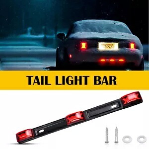 密封された赤色 LED ID バーライトランプ 12V トラックボートトレーラー車の自動車の付属品 Sealed Red LED ID Bar Light Lamp For 12V Truck Boat Trailer Car Auto Accessories 【並行輸入品】