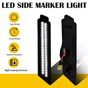 2 個スモークホワイト LED 車フロントサイドマーカーライト 2010-2015 シボレーカマロ用 2PCS Smoked White LED Car Front Side Marker Light For 2010-2015 Chevrolet Camaro 【並行輸入品】