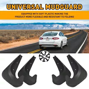 4X ユニバーサルフラップ泥車スプラッシュガードフロントまたはリアオートアクセサリー新 4X Universal Flaps Mud Car Splash Guards Front for or Rear Auto Accessories New 【並行輸入品】