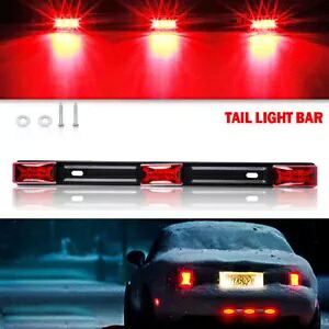 15 インチ LED レッド シールド トラック RV&トレーラー リアストップ ターン ブレーキ テール ライト バー Stainles 15\