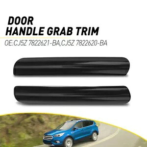 2013-2019 フォード エスケープ フロント L+R アームレスト プル ドア ハンドル グラブ トリム ブラック For 2013-2019 Ford Escape Front L+R Armrest Pull Door Handle Grab Trim Black 【並行輸入品】