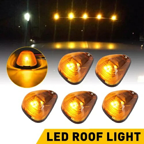 5PC LED クリアランスランニングルーフマーカーライトアンバーフォード F-150 F250 F350 99-16 5PC LED Clearance Running Roof Marker Light For Amber Ford F-150 F250 F350 99-16 【並行輸入品】