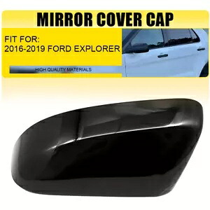サイドミラーカバーキャップ フォード エクスプローラー 2016-2019 ブラック 左側運転席側 Side Mirror Cover Cap for Ford EXPLORER 2016-2019 Black Left Driver Side 【並行輸入品】