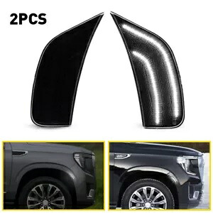 スモーク LED サイドマーカー ライト 21-23 シボレー タホ サバーバン キャデラック エスカレード用 Smoke LED Side Marker For Light 21-23 Chevrolet Tahoe Suburban Cadillac Escalade 【並行輸入品】