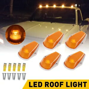 5xランニングルーフトップキャブLEDライトフォードF150 F250 F350スーパーデューティーピックアップアンバー用 5xRunning Roof Top Cab Led Light For Ford F150 F250 F350 Super Duty Pickup Amber 【並行輸入品】