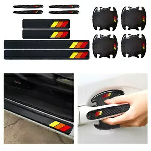 トリコロールハンドルカップドアシルスカッフアンチカバースクラッチ保護ステッカー For Tri-color Handle Cup Door Sill Scuff Anti Cover Scratch Protective Sticker 【並行輸入品】
