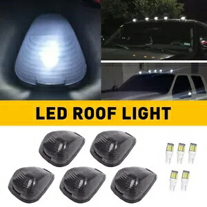 スモークキャブルーフランニングライトマーカー+白色LEDフォードF-250 F-350スーパーデューティ用 Smoke Cab Roof Running Light Marker + White LED For Ford F-250 F-350 Super Duty 【並行輸入品】
