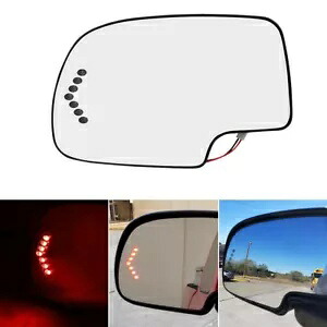 加熱された LED ターンシグナル助手席側ミラーガラス 03-07 シボレー GMC RH Heated LED Turn Signal Passenger Side Mirror For Glass 03-07 Chevy GMC RH 【並行輸入品】