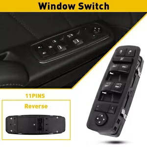 フロント LH パワー ウィンドウ コントロール マスター スイッチ 15-19 ダッジ チャージャー クライスラー 300 用 Front LH Power Window Control Master for Switch 15-19 Dodge Charger Chrysler 300 【並行輸入品】